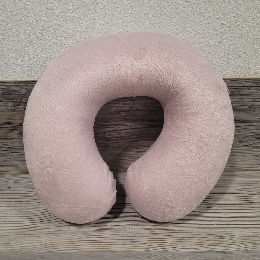 memory foam neck support bed pillow pink cover can be removed and cleaned